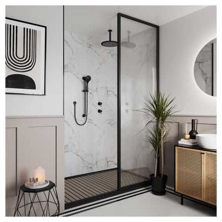 Multipanel Pure White Grey Unlipped Wall Panel - 2400 x 1200 x 11mm