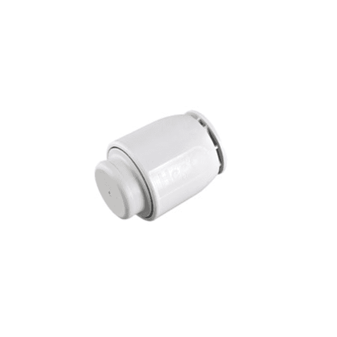 Hep2O HD62/22W Demountable Stop End 22mm White