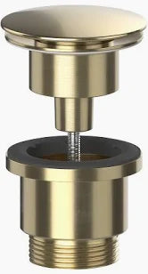 Brushed Brass Universal Clicker Basin Waste BWUNI/BB