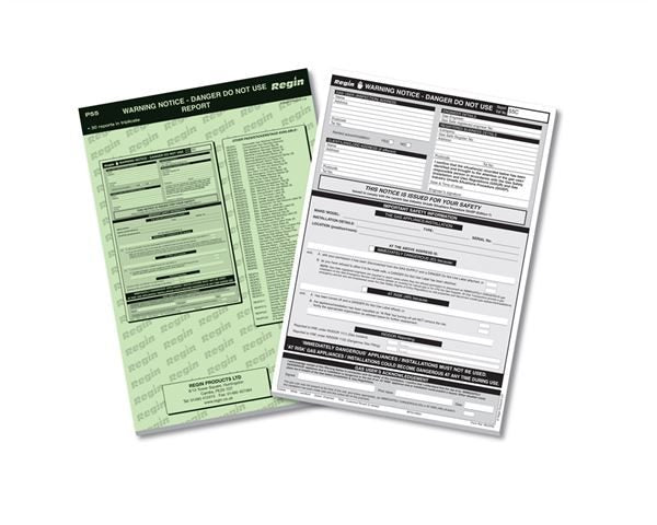Regin Warning Notice Pad