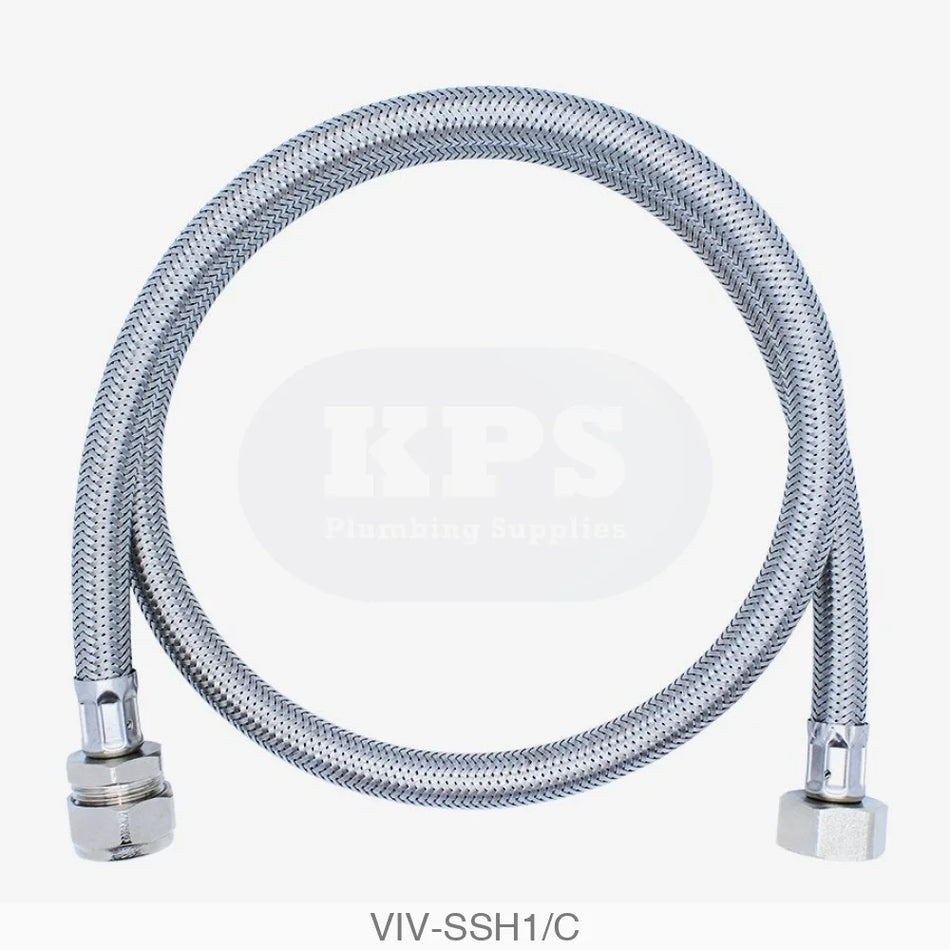 1/2 x 15mm - 900mm Flexible Hose Plumbing Spares