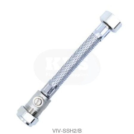 1/2 x 15mm ISO - 150mm Flexible Hose Plumbing Spares