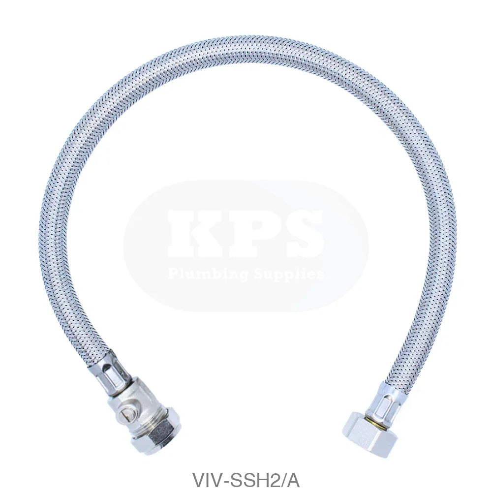 1/2 x 15mm ISO - 500mm Flexible Hose Plumbing Spares