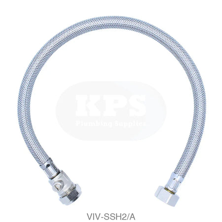 1/2 x 15mm ISO - 500mm Flexible Hose Plumbing Spares