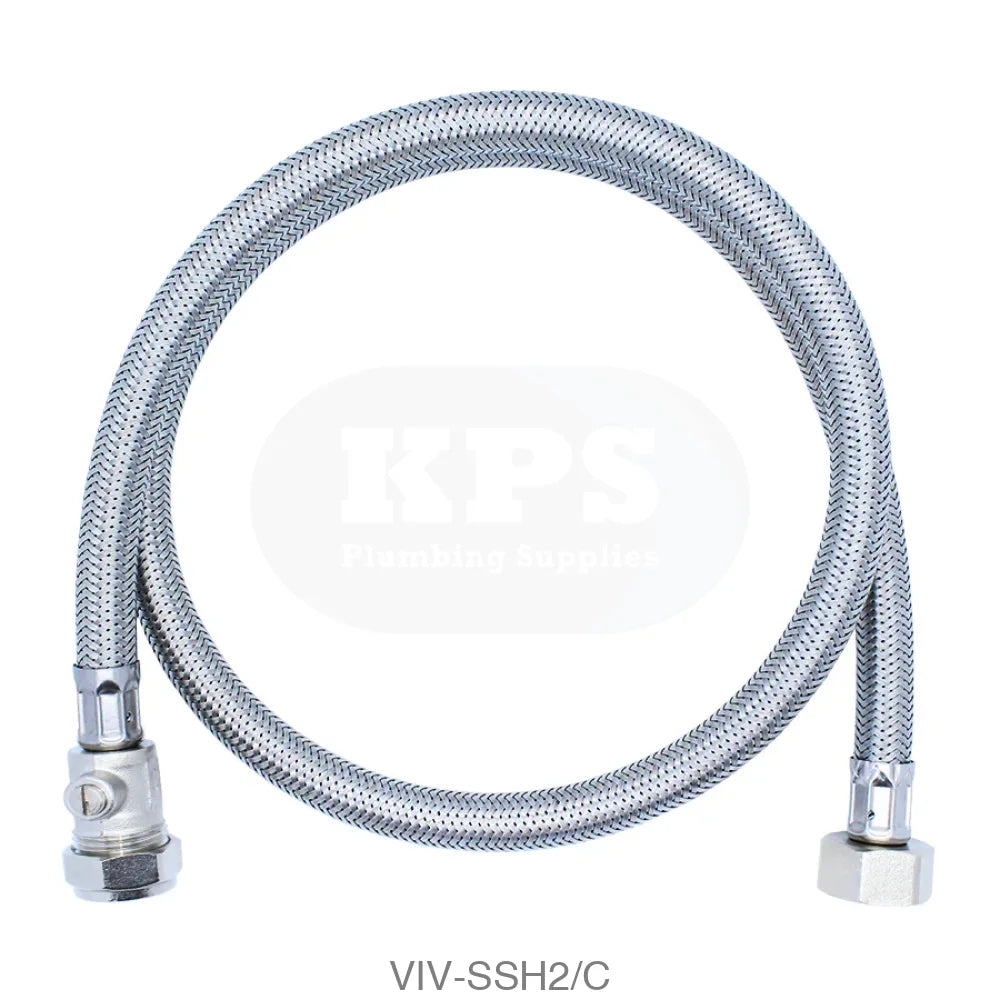 1/2 x 15mm ISO - 900mm Flexible Hose Plumbing Spares