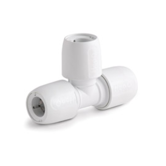 Hep2O HD13A Branch Reduced Tee 22mm x 22mm x 10mm Push Fit