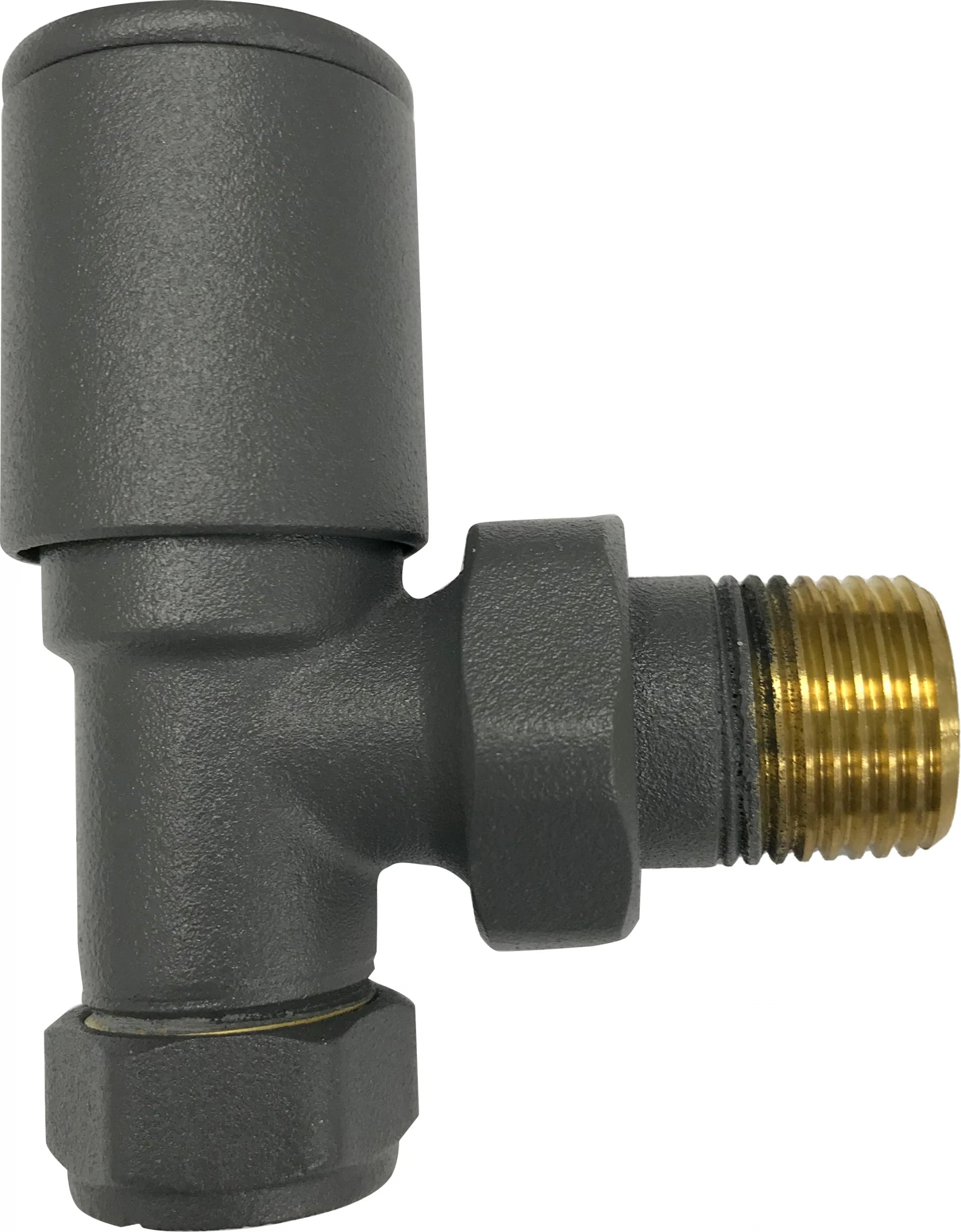 Kartell ANTH-ANG Angled Radiator Valve Pair - 15mm - Anthracite