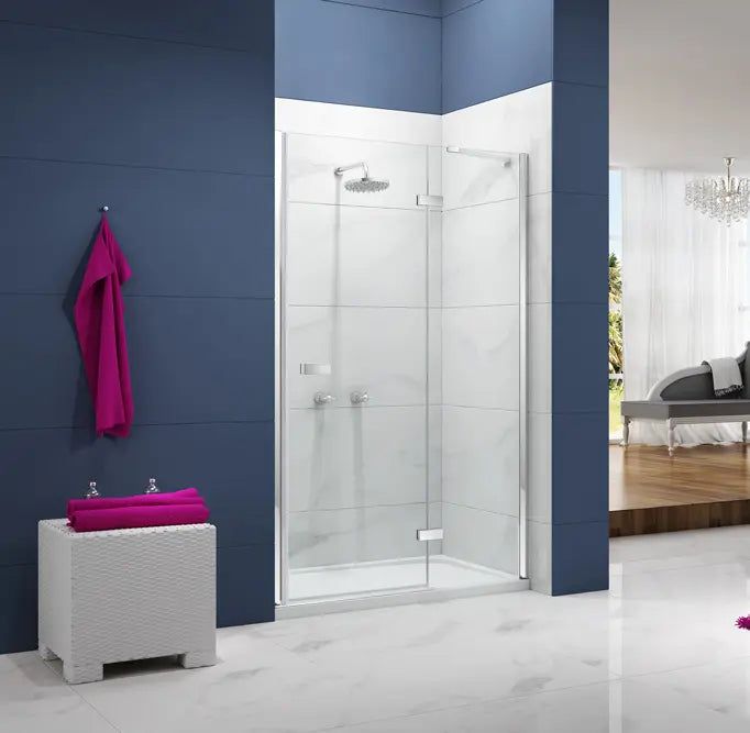 Merlyn A0111E0 Ionic Essence Frameless Hinge & Inline Shower Door - 1000mm