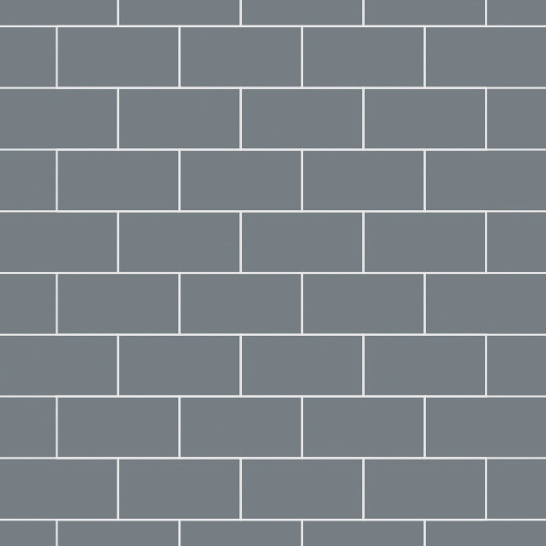 Multipanel Tile Effect Monument Grey Hydrolock T&G Wall Panel - 2400 x 598 x 11mm
