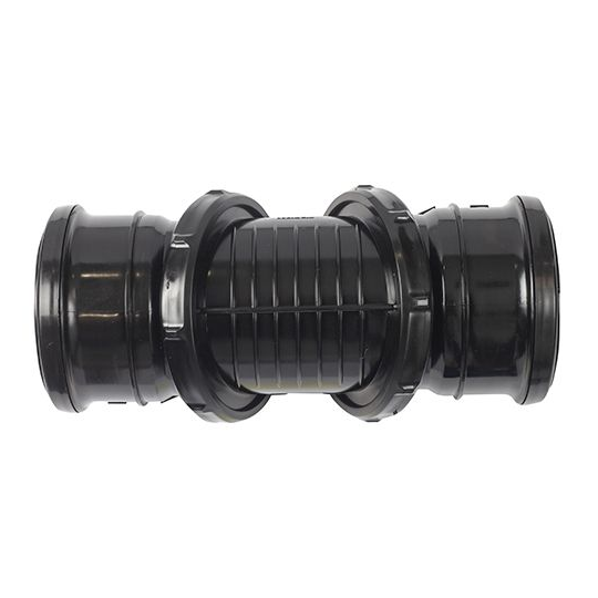 FloPlast SP560 110mm Black 0-90° Adjustable Double Socket Bend