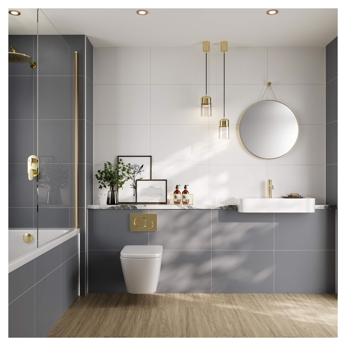Tile Panel - Monument Grey (0780) - Hydro-Lock T&G - Tile - 2400 x 598 x 11mm - FSC Mix 70%