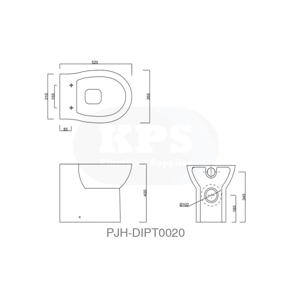 2Go Btw Rim S/C Seat (Red/Blue Box) Bathroom Brands