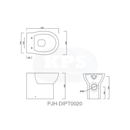 2Go Btw Rim S/C Seat (Red/Blue Box) Bathroom Brands