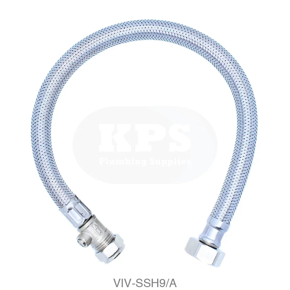 3/4 x 15mm ISO - 500mm Flexible Hose Plumbing Spares