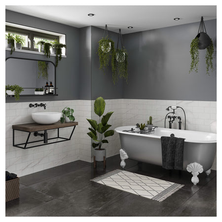 Multipanel Tile Effect Levanto Marble Hydrolock T&G Wall Panel - 2400 x 598 x 11mm