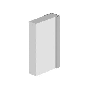 Grant Westfield Classic - Type C - End Cap - Aluminium Extrusion - White - 2450mm Long