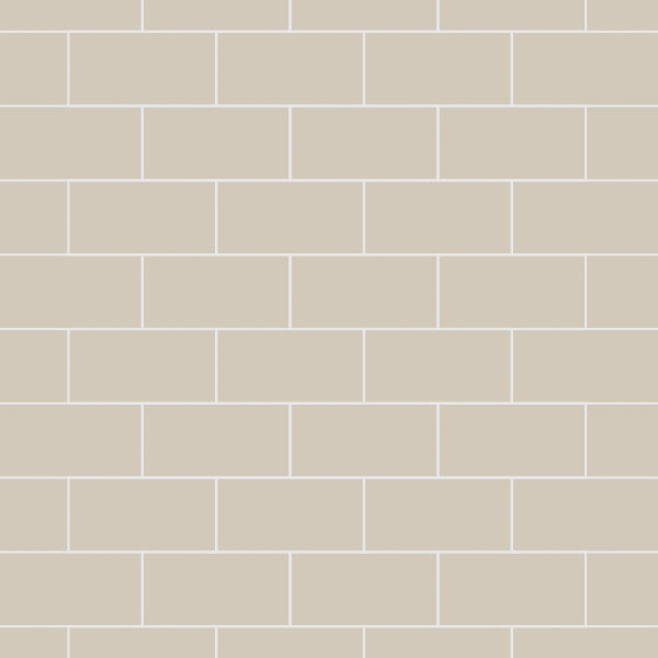 Multipanel Tile Effect Taupe Grey Hydrolock T&G Wall Panel - 2400 x 598 x 11mm