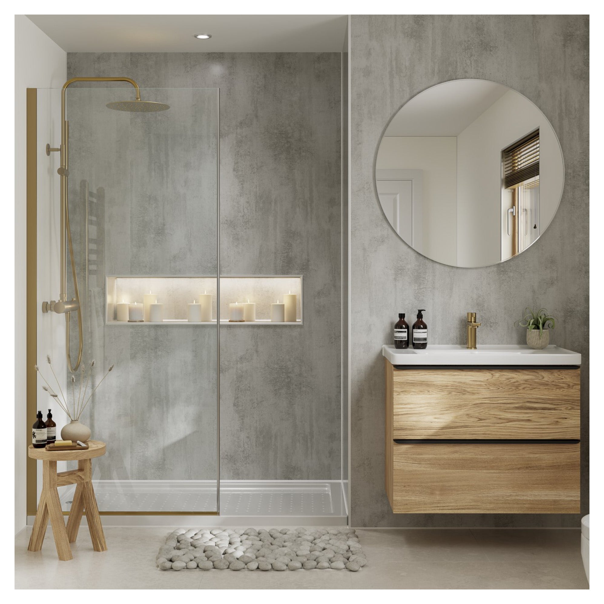 Multipanel Contemporary Arctic Stone Unlipped Wall Panel - 2400 x 900 x 11mm