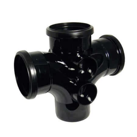FloPlast SP230 110mmBLACK 92.5°DBLE.BRANCH