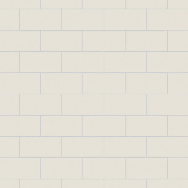 Multipanel Tile Effect White Grey Hydrolock T&G Wall Panel - 2400 x 598 x 11mm