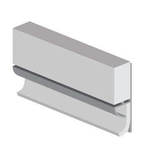 Grant Westfield Classic - Type 103 - Floor To Wall Profile - PVC Extrusion - White - 2450mm Long