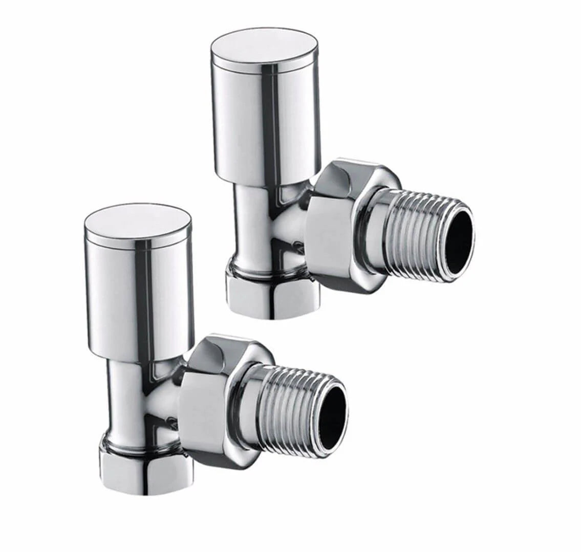 Kartell KART-ANG Angled Radiator Valve Pair - 15mm - Chrome