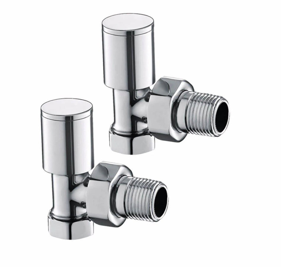Kartell KART-ANG Angled Radiator Valve Pair - 15mm - Chrome