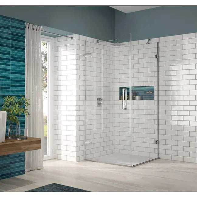 Merlyn GHG800HR Arysto 10 Wall Hinge Door with Side Panel - Right Hand - 800mm