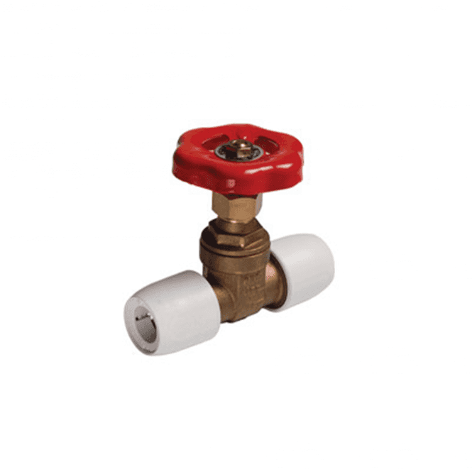 Hep2O HX35/22W Gate Valve 22mm x 22mm DZR Brass