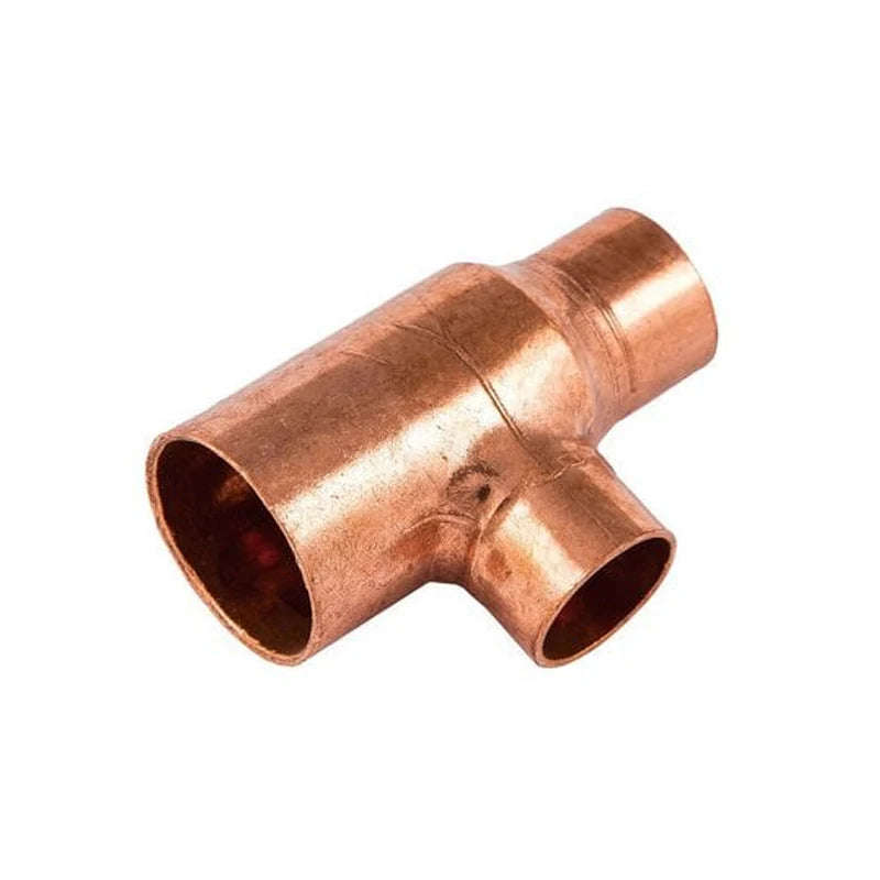 End Feed 22mm x 15mm x 15mm Reducing Tee End and Branch