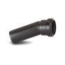 Polyplumb WP19B Push-Fit Soil Boss Bend 157.5 Degree - 32mm - Black