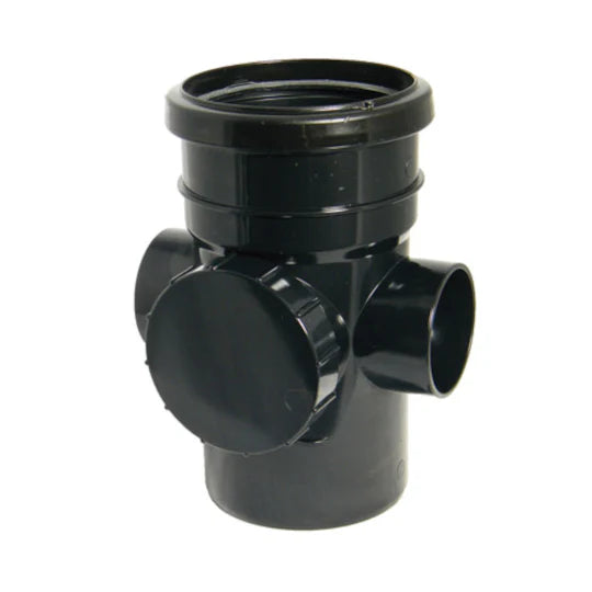 FloPlast SP274 110mm Black Access Pipe Socket/Spigot