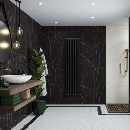Multipanel Linda Barker Black Pietra Hydrolock T&G Wall Panel - 2400 x 598 x 11mm