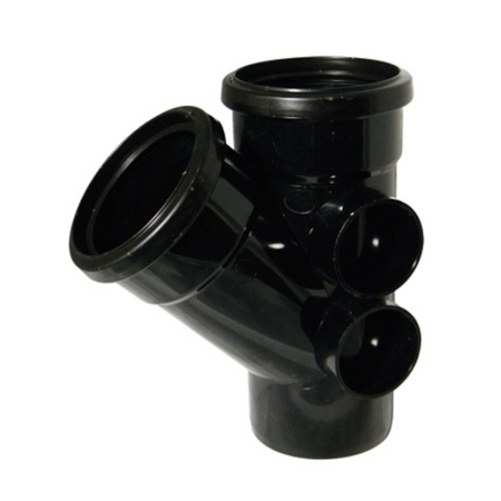 FloPlast SP210 110mm Black 135° Branch