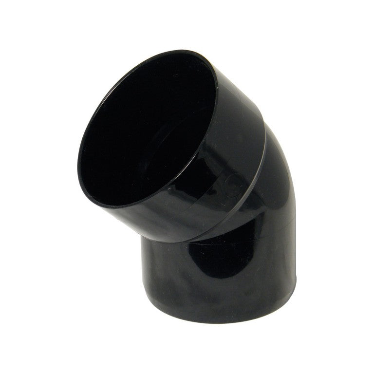 FloPlast SP435/SS435 110mm Black Bottom Offset Bend