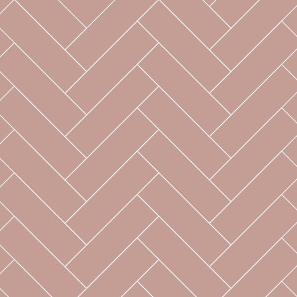 Multipanel Tile Effect Antique Rose Hydrolock T&G Wall Panel - 2400 x 598 x 11mm