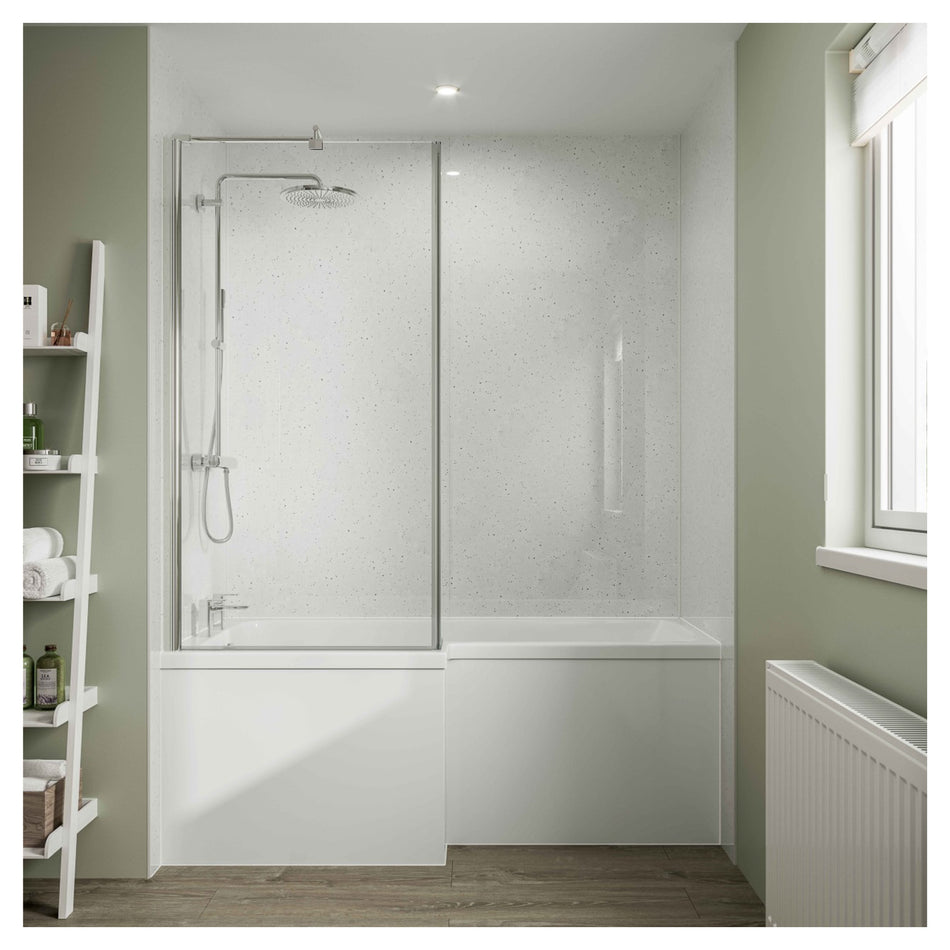 Multipanel MP9923STDHLTG17 Classic White Snow Hydrolock T&G Wall Panel - 2400 x 598 x 11mm