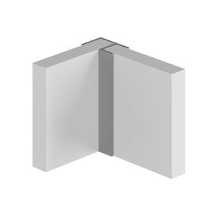 Multipanel MPEXMB Classic Type 100 - Flush Corner - Aluminium Extrusion - Matt Black - 2450mm Long