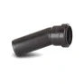 Polyplumb WP19B Push-Fit Soil Boss Bend 157.5 Degree - 32mm - Black