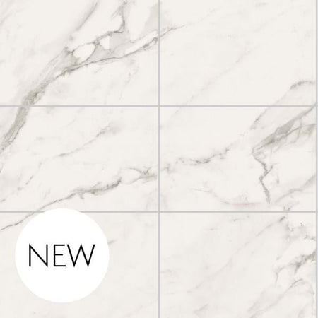 Multipanel Tile Effect Crystal Marble Hydrolock T&G Wall Panel - 2400 x 598 x 11mm