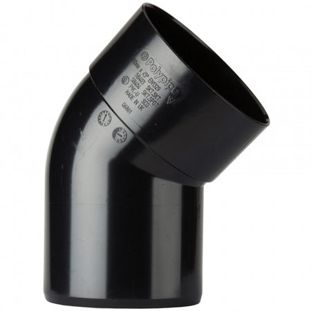 FloPlast WS77 40mm Black ABS 135° Conv.bend