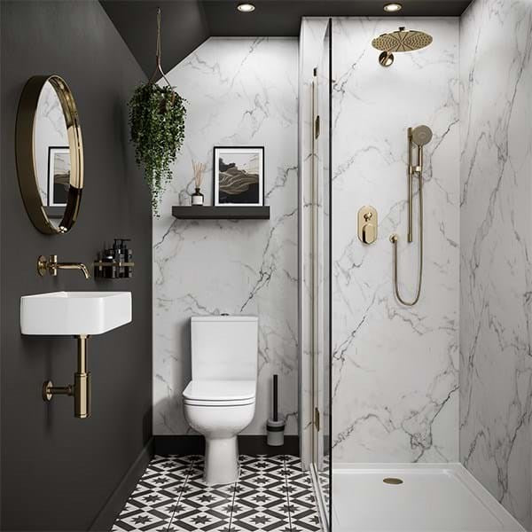 Multipanel Linda Barker Calacatta Marble Unlipped Wall Panel - 2400 x 900 x 11mm
