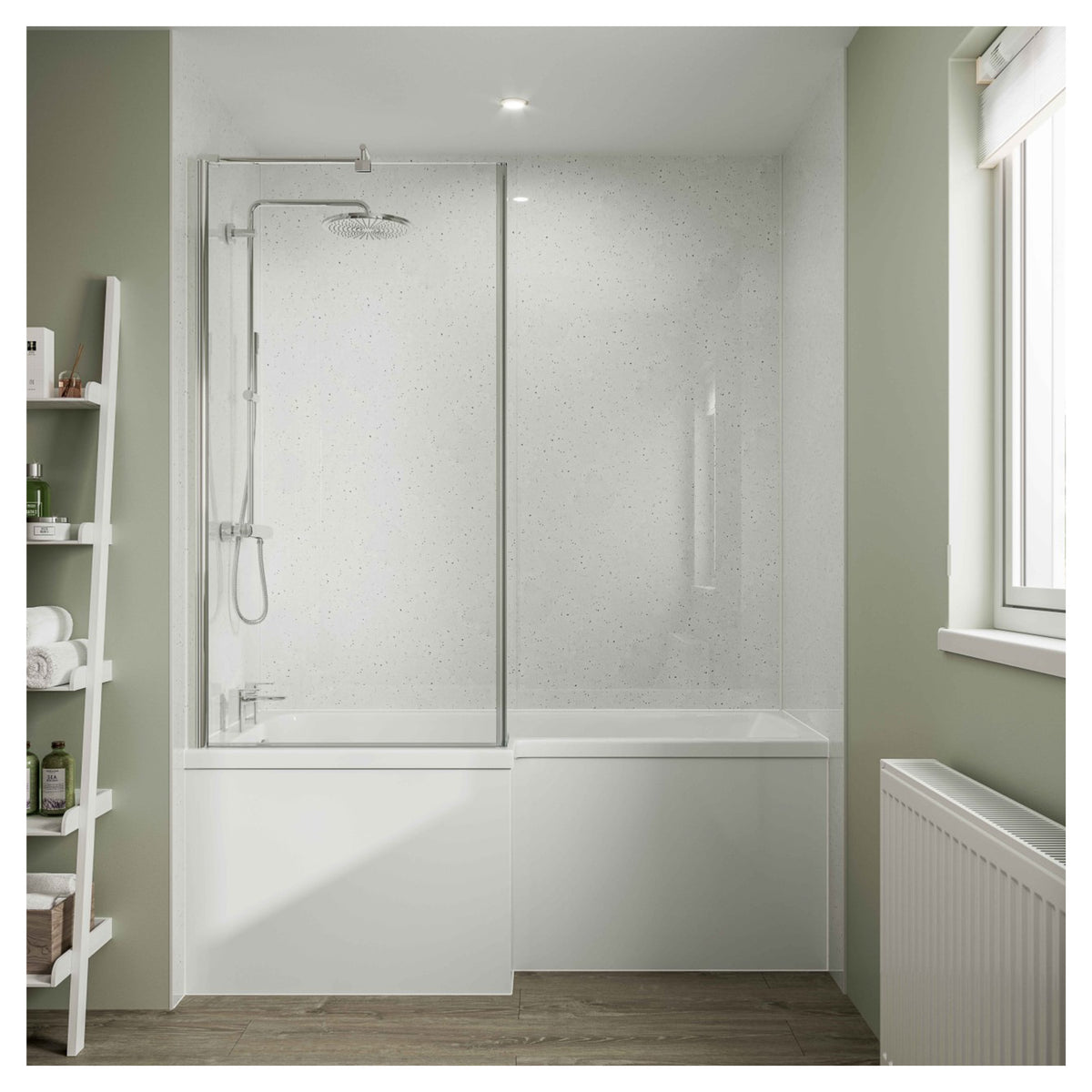 Multipanel Classic White Snow Hydrolock T&G Wall Panel - 2400 x 1200 x 11mm