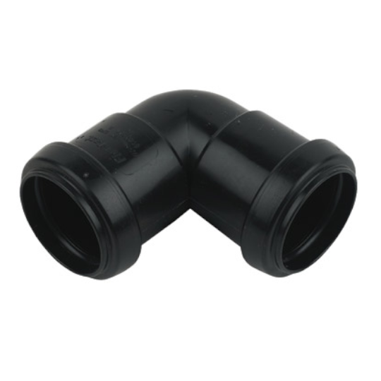 FloPlast WP11 40mm Black Pp 90° Bend