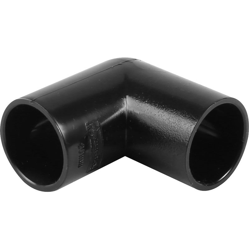 FloPlast OS11 21.5mm Black O/f 90° Bend