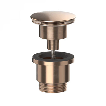 Viva Sanitary Brushed Copper Universal Clicker Basin Waste BWUNI/BC