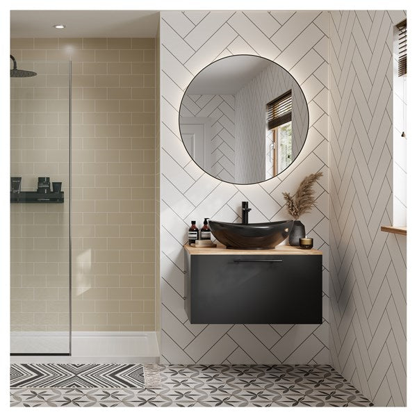 Multipanel Tile Effect Alpine White Hydrolock T&G Wall Panel - 2400 x 598 x 11mm