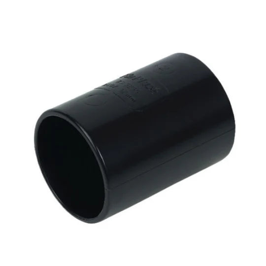 FloPlast WS07 32mm Black ABS Straight Coupling
