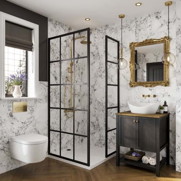 Multipanel Linda Barker Bianca Luna Hydrolock T&G Wall Panel - 2400 x 900 x 11mm