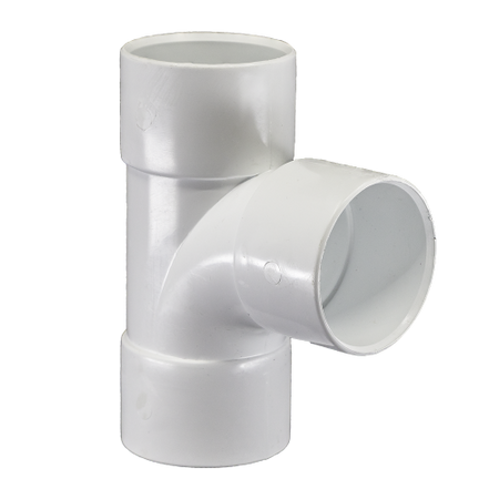 FloPlast WS24 50mm White ABS Tee